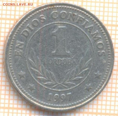 Никарагуа 1 кордоба 1997 г., до 12.10.2020 г. 22.00 по Москв - Никарагуа 1 кордоба 1997 1894а