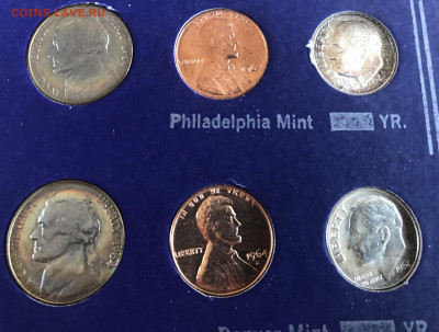 США Набор монет 1964 года UNC до 21.30 МСК 10.10.20 - 7305CC7E-1A3D-4DF6-AAE2-805B24CE0113