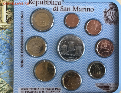 Сан-Марино, набор монет 2005 года UNC до 21.30 МСК 10.10.20 - A59F2C49-D6C4-484E-A049-C9755F9B56A7
