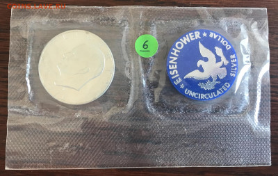 США 1 доллар 1971 года с жетоном UNC до 21.30 МСК 10.10.20 - A5764728-73D3-4961-AE7C-6FAF697EB3FD