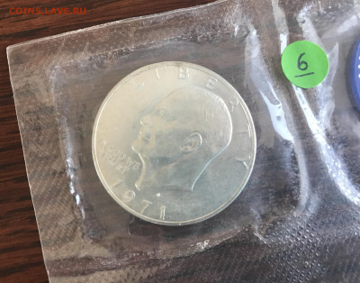 США 1 доллар 1971 года с жетоном UNC до 21.30 МСК 10.10.20 - B75592A5-57A2-4643-9519-D4FCED1E0DD9