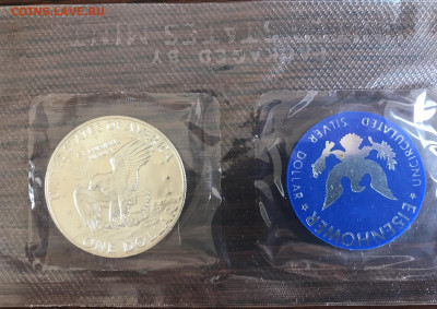 США 1 доллар 1973 года и жетон UNC до 21.30 МСК 10.10.20 - 1C0FEB89-E78D-4558-9280-DD6BAC424AAC
