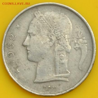 Бельгия 1 франк 1952. 09. 10. 2020 в 22 - 00. - DSC_0768.JPG