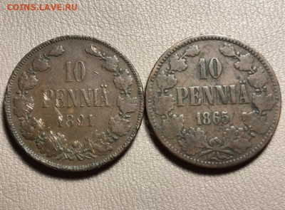 10 пенни, 1865 и 1891 года. До 10.10.20 - 6517D729-A3EB-4622-B44C-363CF8A055E4