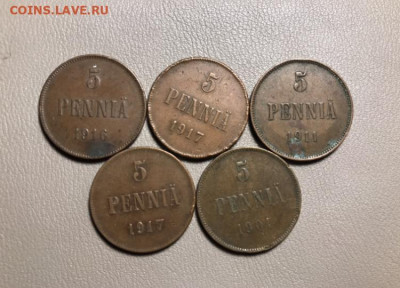 5 пенни, Николая 2. 10 шт. До 10.10.20 - 43ADA05B-BB48-4B5F-968A-59500149AA27