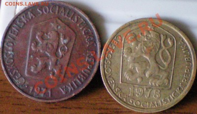 Чехословакия 20, 50 геллеров 1978 и 71г., до 25.09.11. 22.00 - 35