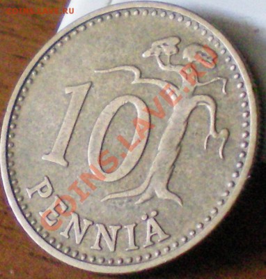 Финляндия 10 пенни 1963 г. до - 40