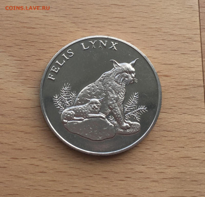 Крона Шайба Памятная медаль Жетон Рысь обыкновенная WWF - IMG_6086.JPG