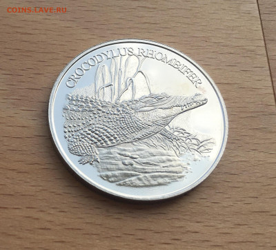 Крона Шайба Памятная медаль Жетон Кубинский крокодил WWF - IMG_6060.JPG