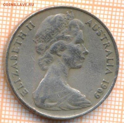 Австралия 20 центов 1969 г., до 14.10.2020 г. 22.00 по Москв - Австралия 20 центов 1969 1928а