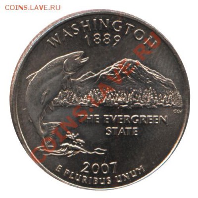 Столицы стран мира на монетах. - washington-2007_enl