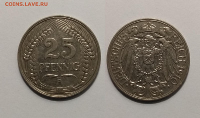 Германия 25 пфеннигов 1910 года - 14.10 22:00 мск - IMG_20200925_174808