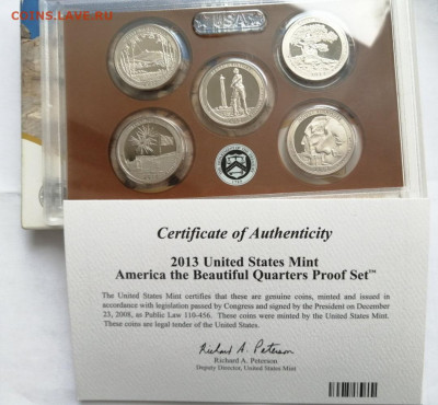 Набор монет США национальные парки 2013г - 1602397718404