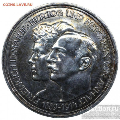 5 марок 1914 Ангальт + Гессен 1904 - 5_marok_1914_angalt_germanija_germanskaja_imperija_svadba_fridrikha_ii_serebro_proof_like_026_170