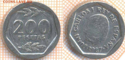 Испания 200 песет 1987 г., до 15.10.2020 г. 22.00 по Москве - Испания 200 песет 1987 263