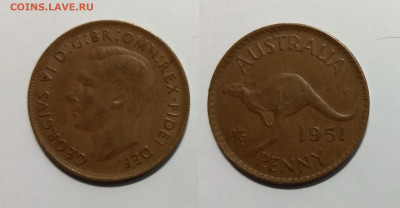 Австралия 1 пенни 1951 года Георг VI - 16.10 22:00 мск - IMG_20201011_101130