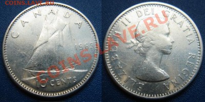 Канада: 10 центов 1963 Серебро-800 до 22.09.11 22-00 - 10 цент 1963.JPG