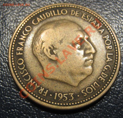 Испания 2,5 песеты 1954     Окончание: 25.09 в 22:00 мск - IMG_3057