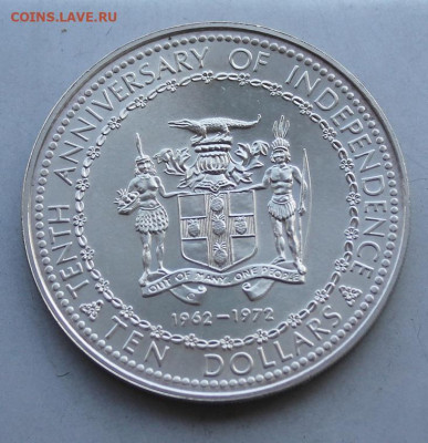 Ямайка 10 долларов 1972 год. 925 проба вес 49.5 - IMG_3339.JPG