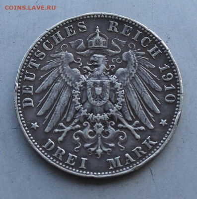 Бавария 3 марки 1910 год. - IMG_3351.JPG