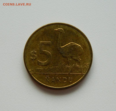Уругвай 5 песо 2011 г. (Фауна) до 19.10.20 - DSCN1811.JPG