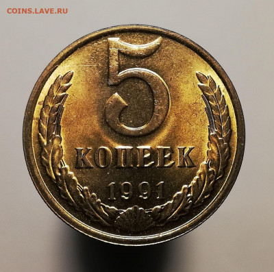 5 копеек 1991 М (лучи заходят на ЗШ) UNC (18 окт 22:00) - IMG_20201014_010637