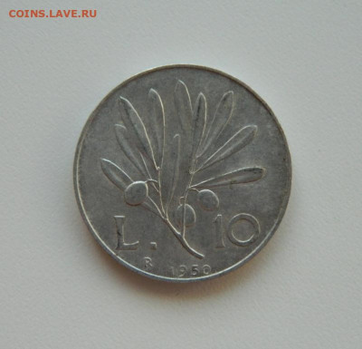 Италия 10 лир 1950 г. до 20.10.20 - DSCN1891.JPG