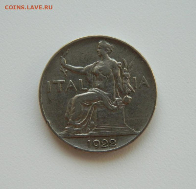 Италия 1 лира 1922 г. до 20.10.20 - DSCN1884.JPG