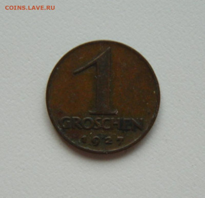 Австрия 1 грош 1927 г. до 20.10.20 - DSCN1831.JPG