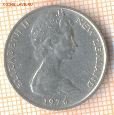 Новая Зеландия 10 центов 1976 г., до 20.10.2020 г. 22.00 по - Новая Зеландия 10 центов 1976 1986