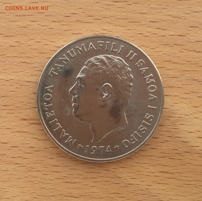 Крона Шайба Самоа 1 Тала 1974 Пальма флора - IMG_6861.JPG