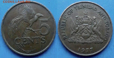 Тринидад и Тобаго - 5 центов 1977 года до 21.10 - Тринидад и Тобаго 5 центов, 1977