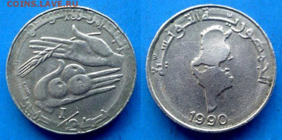 Тунис - ½ динара 1990 года до 21.10 - Тунис 1.2 динара, 1990 (2)