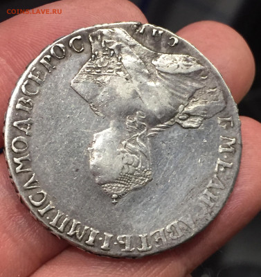 Монета Рубль 1756г. - 1644C9D1-BAEB-40FB-9818-EE620E3F2532