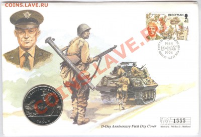 МЭН, Джерси, Гернси, Великобритания в КПД - О-в Мэн 1 Крона 1994 г.