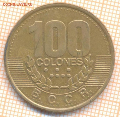 Коста-Рика 100 колонов 1995 г., до 21.10.2020 г. 22.00 по Мо - Коста-Рика 100 колонов 1995 1998а