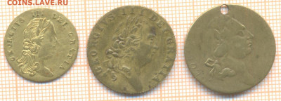 3 копии-жетона Георг 3, до ухода в архив - 4 3жёлтых Георг3 