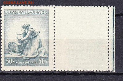 Чехословакия 1937 1м ** с купоном до 21 10 - 88