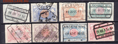 Бельгия 1902 транспортные марки 8шт до 21 10 - 93