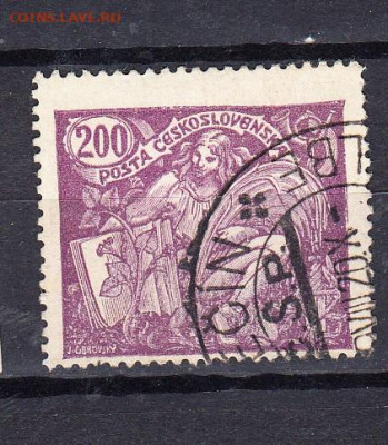 Чехословакия 1918 1м  200г (фиолетовая) до 21 10 - 95