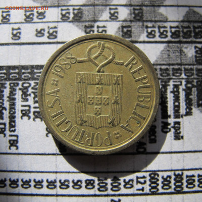 Португалия 10 эскудо 1988 - IMG_2466.JPG