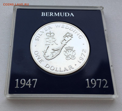 Крона Шайба Бермуды 1 доллар 1972 Королевская свадьба - IMG_6999.JPG