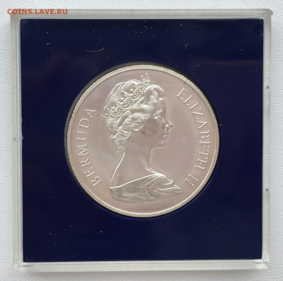 Крона Шайба Бермуды 1 доллар 1972 Королевская свадьба - IMG_7002.JPG