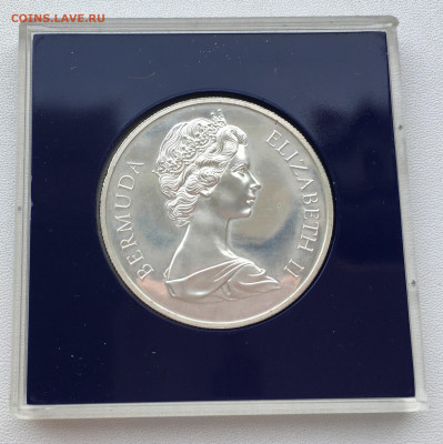 Крона Шайба Бермуды 1 доллар 1972 Королевская свадьба - IMG_7006.JPG