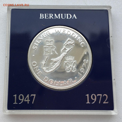 Крона Шайба Бермуды 1 доллар 1972 Королевская свадьба - IMG_6997.JPG