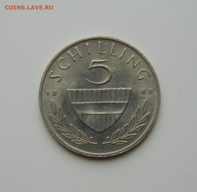 Австрия 5 шиллингов 1980 г. до 22.10.20 - DSCN1984.JPG