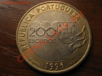 Португалия 200 эск 1996 ОИ Атланта биметал до 23.09 в 21.00М - Изображение 023