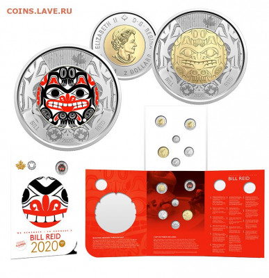 Иностранные монеты от CWSC™. Оценка, спрос. Пополняемая. - COMMEMORATIVE-COLLECTOR-KEEPSAKE-BILL-REID-COLLECTOR-CARD-2020-CANADIAN-COINS-03__0623932099906