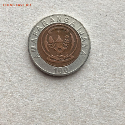 Руанда 100 франков БИМ, до 20.10. - sIn4cS1W6Qw