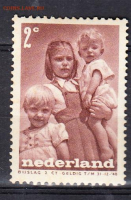 Голландия 1947  дети 1м * 2ц до 25 10 - 105